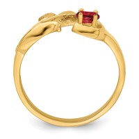 14K Yellow Gold Family Jewelry Ring view 3