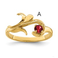 14K Yellow Gold Family Jewelry Ring view 1