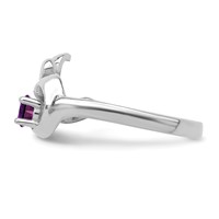 Sterling Silver Rhodium-plated Family Jewelry Ring view 4