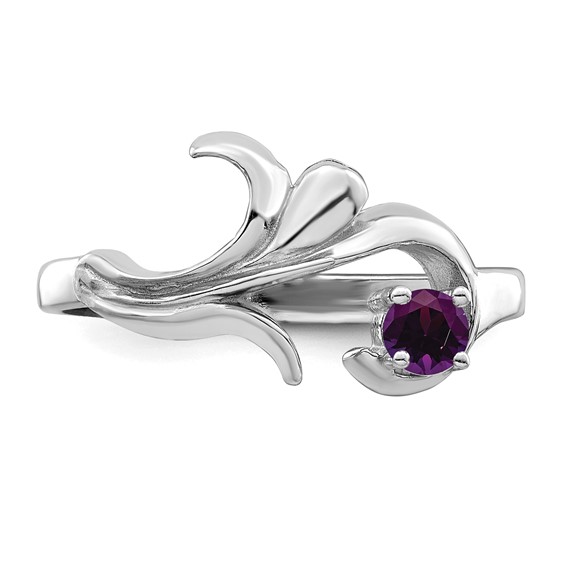 Sterling Silver Rhodium-plated family jewelry ring