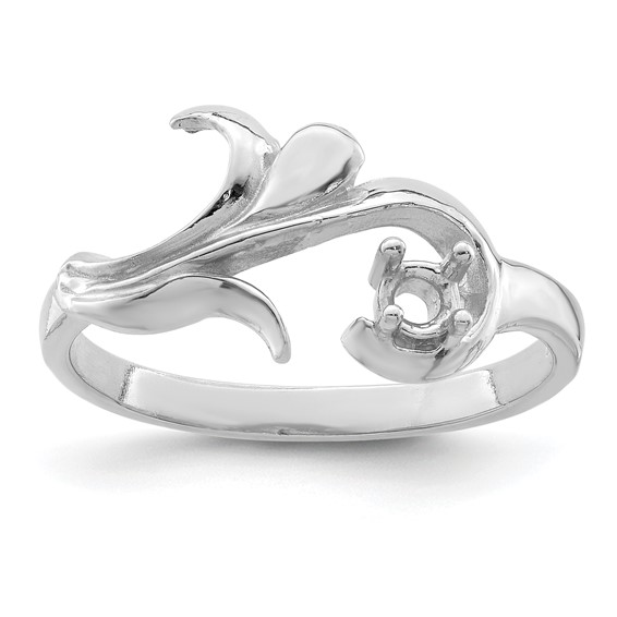 Sterling Silver Rhodium-plated family jewelry ring