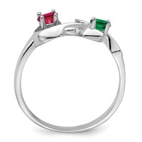 Sterling Silver Rhodium-plated Family Jewelry Mounting view 3