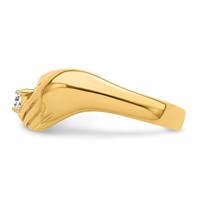 14K 1 Genuine Stone Family Ring view 4