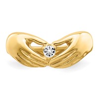 14K 1 Genuine Stone Family Ring view 5