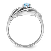 14K White Gold Family Jewelry Ring view 2