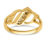 14K Yellow Gold Synthetic Family Jewelry Ring view 5