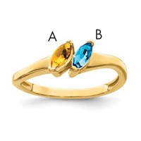 14K Yellow Gold Genuine Family Jewelry Ring view 1