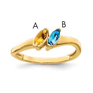 10k Synthetic Family Jewelry Ring