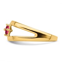 14K Yellow Gold Genuine Family Jewelry Ring view 4