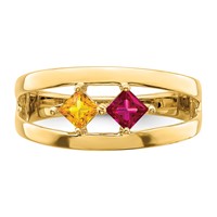 14K Yellow Gold Genuine Family Jewelry Ring view 5