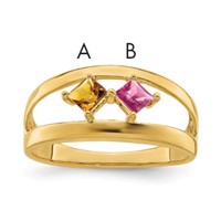 14K Yellow Gold Genuine Family Jewelry Ring view 1