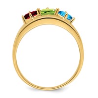 14K Yellow Gold Genuine Family Jewelry Ring view 3