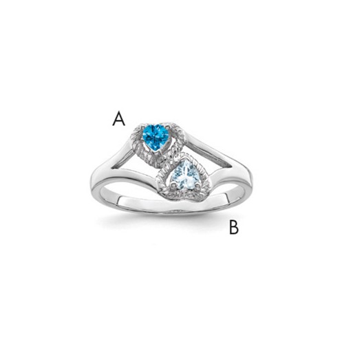 Sterling Silver Rhodium-plated Family Jewelry Mounting