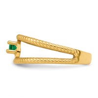 14K Yellow Gold Synthetic Family Jewelry Ring view 4