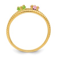 14K Yellow Gold Genuine Family Jewelry Ring view 3