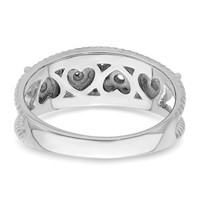 Sterling Silver Rhodium-plated Family Jewelry Mounting view 5