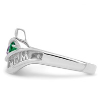 Sterling Silver Rhodium-plated Family Jewelry Mounting view 4