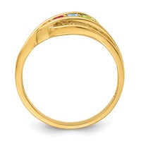 14K Yellow Gold Genuine Family Jewelry Ring view 3