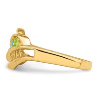 14K Yellow Gold Genuine Family Jewelry Ring view 4