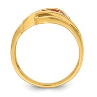 14K Yellow Gold Genuine Family Jewelry Ring view 3