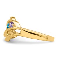 14K Yellow Gold Genuine Family Jewelry Ring view 4
