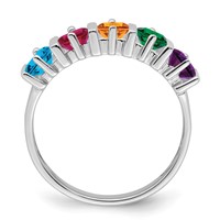 Sterling Silver Rhodium-plated Family Jewelry Mounting view 3