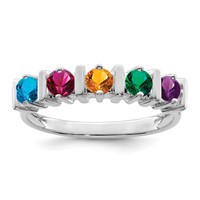 Sterling Silver Rhodium-plated Family Jewelry Mounting view 2
