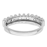14K White Gold Family Jewelry Ring view 5