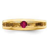 14K 3mm Yellow Gold Genuine Family Jewelry Ring view 5