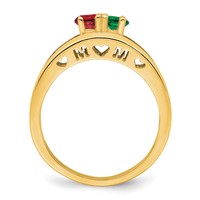 14K 3mm Yellow Gold Genuine Family Jewelry Ring view 3