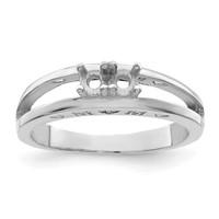 Sterling Silver Rhodium-plated Family Jewelry Mounting view 5