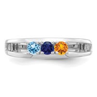 Sterling Silver Rhodium-plated Family Jewelry Mounting view 5