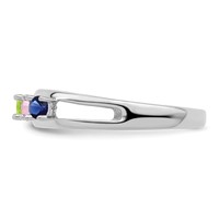 Sterling Silver Rhodium-plated Family Jewelry Mounting view 4