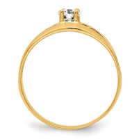 14K Yellow Gold Synthetic Family Jewelry Ring view 3