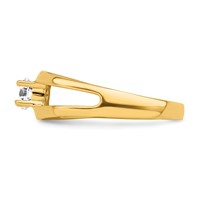 14K Yellow Gold Synthetic Family Jewelry Ring view 4