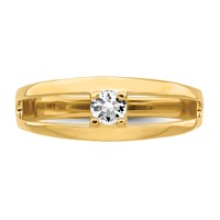 14K Yellow Gold Synthetic Family Jewelry Ring view 5