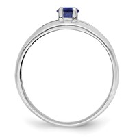 14K White Gold Genuine Family Jewelry Ring view 3