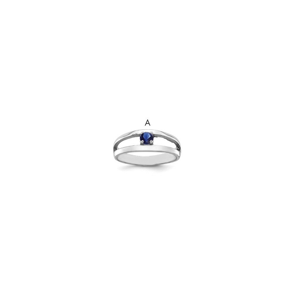 14K White Gold Genuine Family Jewelry Ring