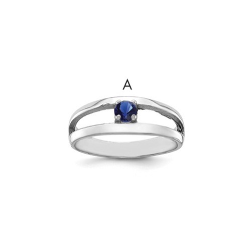14K White Gold Genuine Family Jewelry Ring