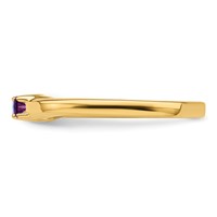 14K Yellow Gold Synthetic Family Jewelry Ring view 4