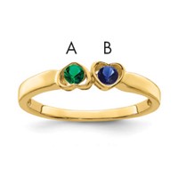 14K Synthetic Family Jewelry Ring view 1