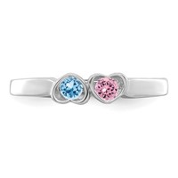 Sterling Silver Rhodium-plated Family Jewelry Mounting view 5