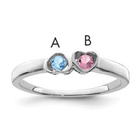 Sterling Silver Rhodium-plated Family Jewelry Mounting view 1