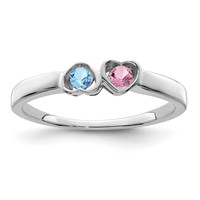 Sterling Silver Rhodium-plated Family Jewelry Mounting view 2