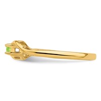 14K Genuine 1 Stone Mother's Ring view 4