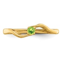14K Genuine 1 Stone Mother's Ring view 5