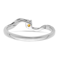 Sterling Silver Rhodium-plated Synthetic 1 Stone Mother's Ring view 5