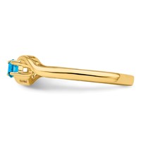 14K Genuine 2 Stone Mother's Ring view 4