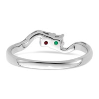 Sterling Silver Rhodium-plated Family Jewelry Mounting view 5
