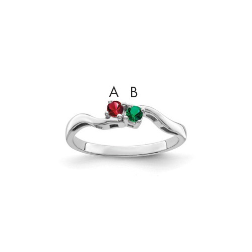 Sterling Silver Rhodium-plated Family Jewelry Mounting